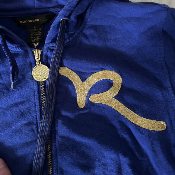 Y2k rocawear full zip hoodie - Picture 3 of 5
